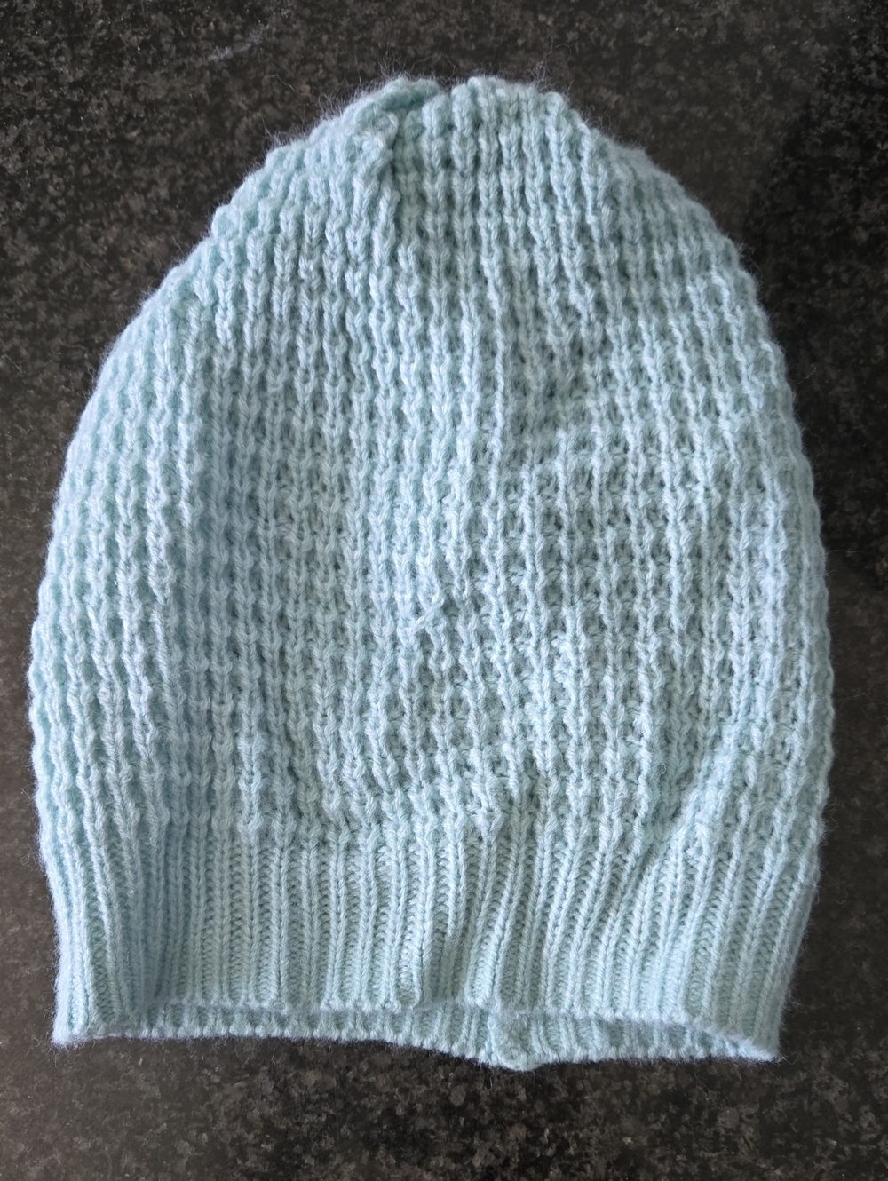 Soft Knit Beanie in Light Blue